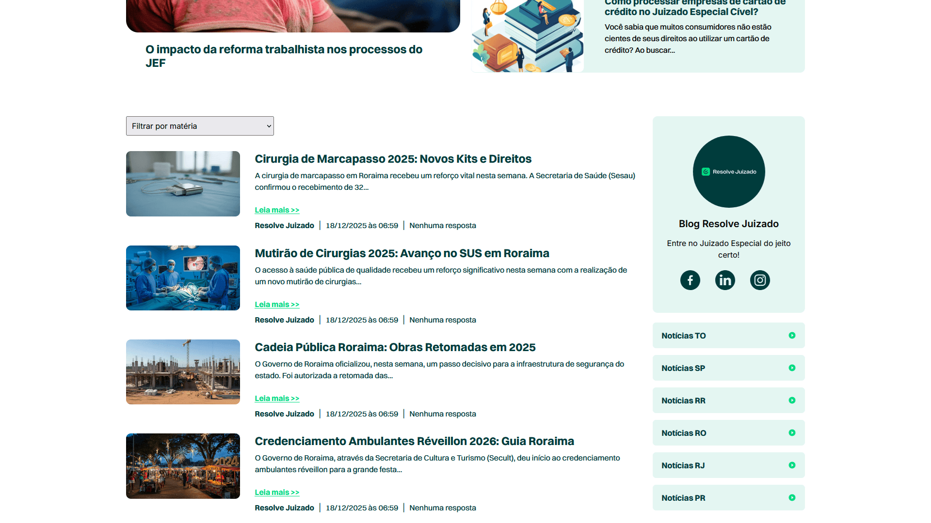 ResolveJuizado News